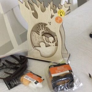 Wooden Tree Silhouette Decor